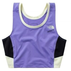 The North Face Extreme Womens Purple Neon 1980s Crop Top Tank